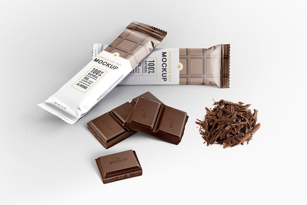 2 Chocolate Bar Packaging Design template