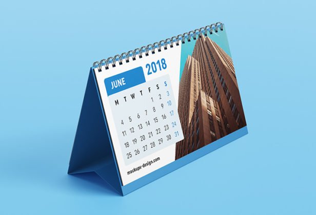 41+Best Free Desk Calendar Mockup PSD Templates