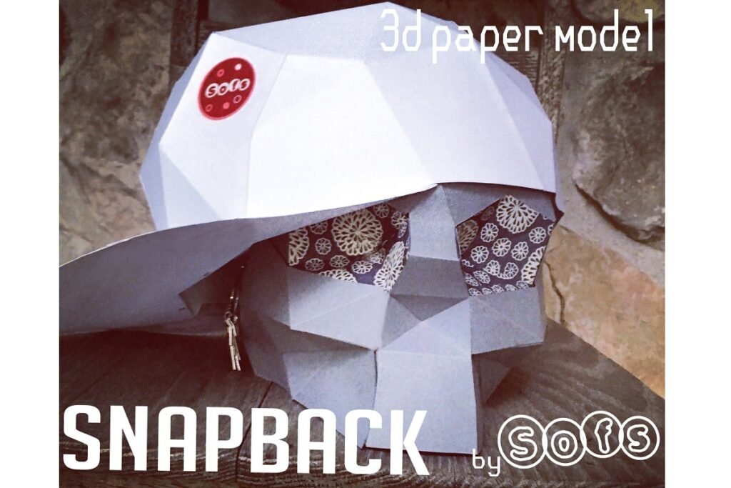3D paper Model Design Of Snapback Cap