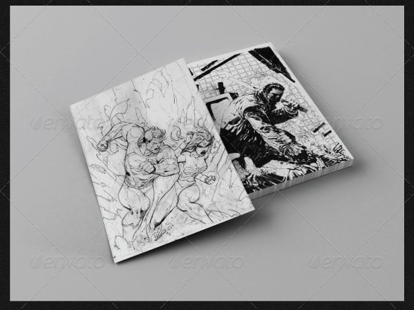 A4 Realistic Sketched Paper Template