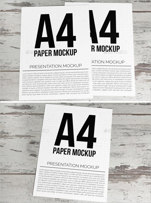 A4 Size Presentation Paper Design