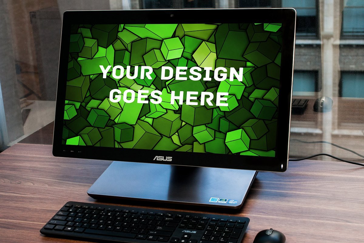 Asus Windows PC Display Mockup.