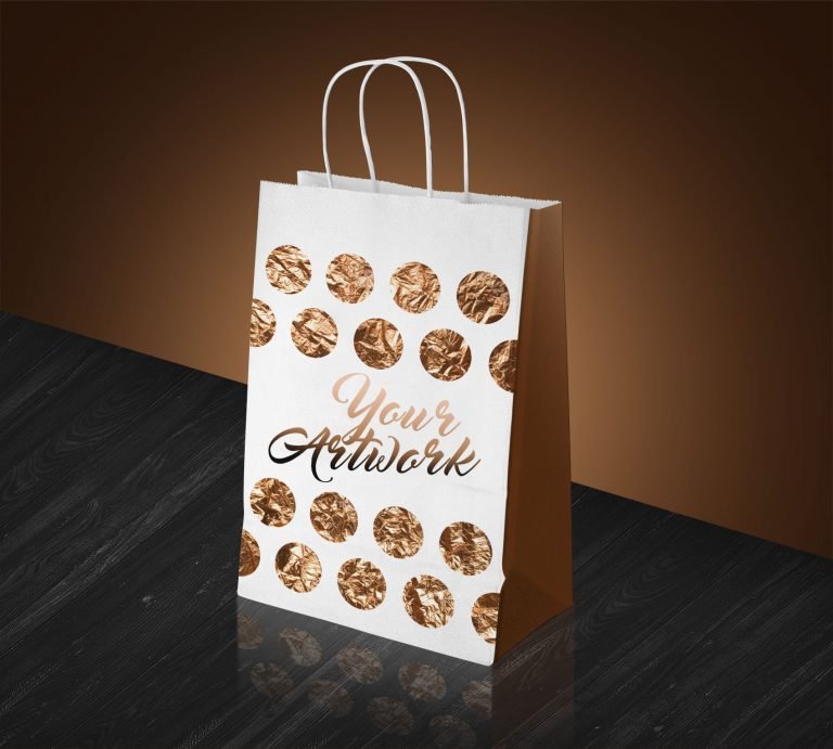 Attractive Artwork Design Shopping Bag Mockup