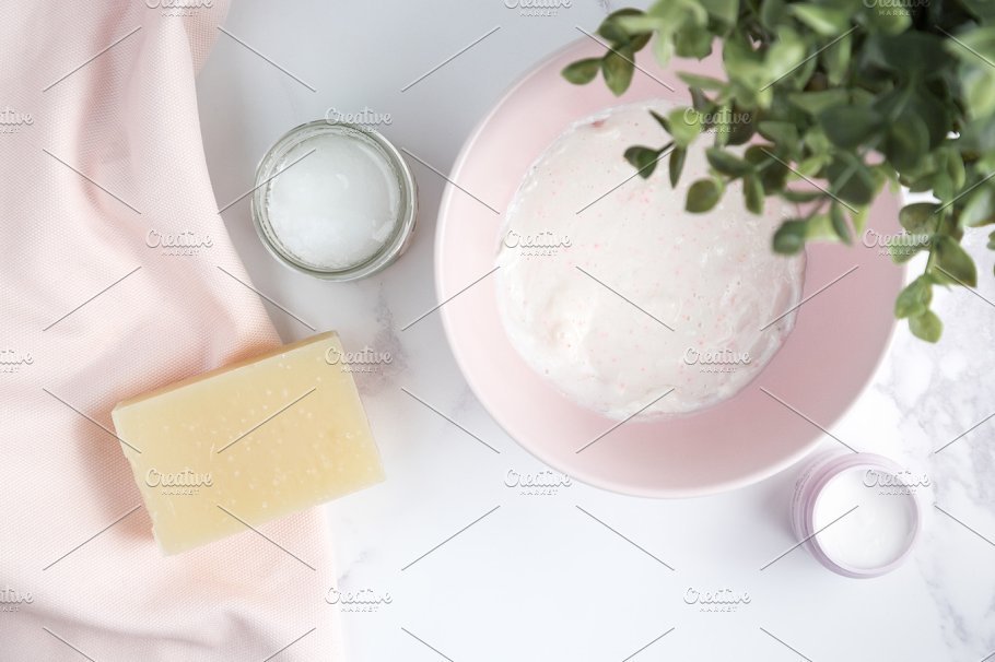 Beauty Soap And Cream PSD Design template 