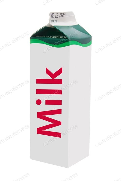 Big Milk Carton Design Mockup