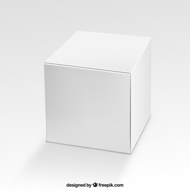 Big White Color Shipping Box Vector File