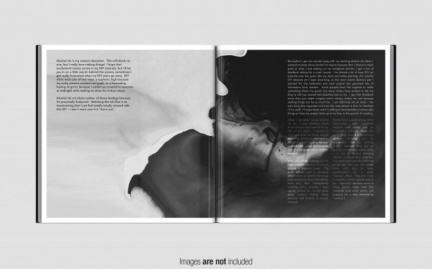 Black And White Booklet Template