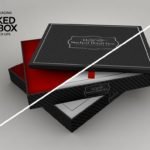  Black Color Chocolate box Mockup