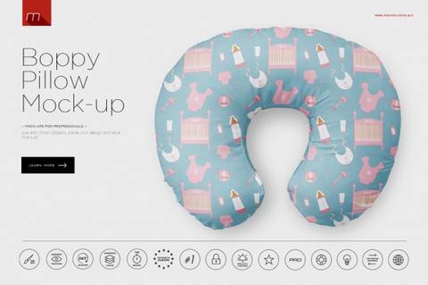 Boppy Pillow Design Illustration