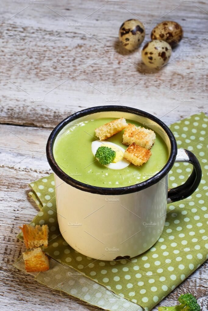 Broccoli Cream Soup Mockup