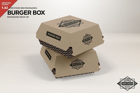Burger Box Mockup Design