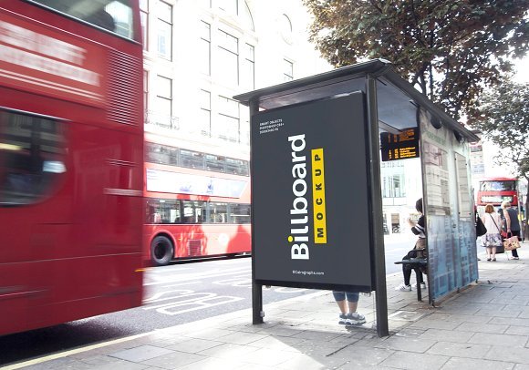 Bus Stand Billboards Mockups