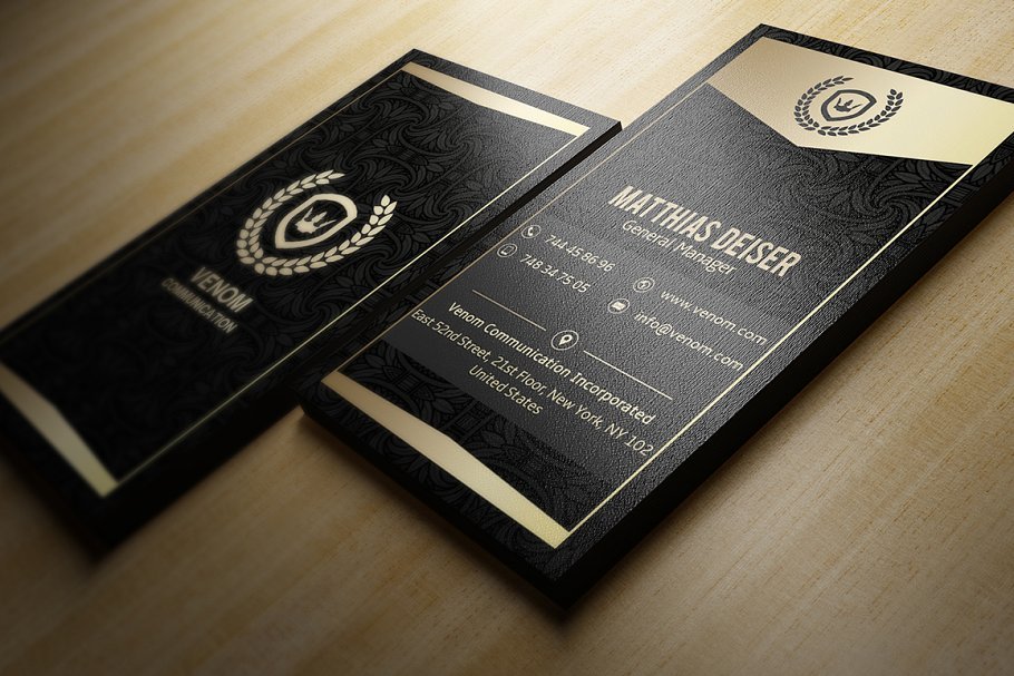 Business General Manager Business Card Mockup
