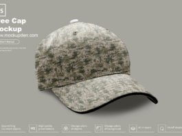 Free Cap Mockup PSD Template
