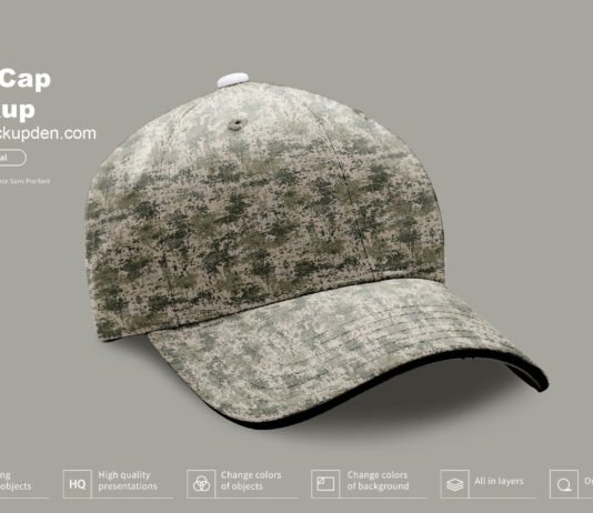 Free Cap Mockup PSD Template