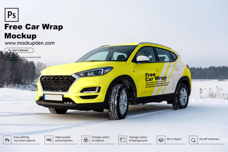 27+ Creative Car Wrap Mockup PSD For Branding & Promotion