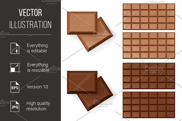 Chocolate Packaging Vector Design Illustration 