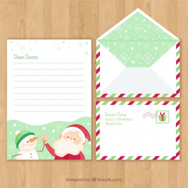 Christmas Card And Envelope On Wooden Table Mockup
