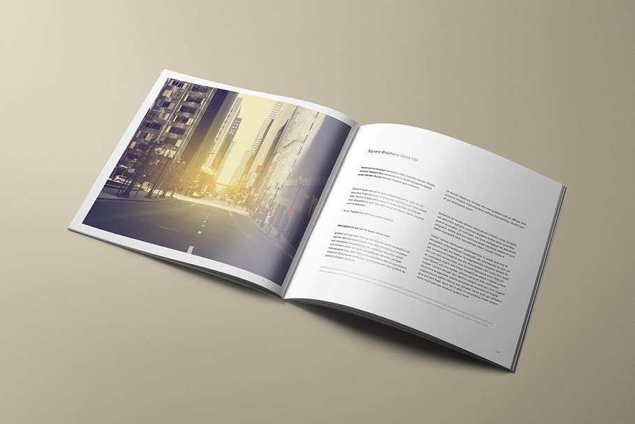 City Scene Print Booklet Template Design