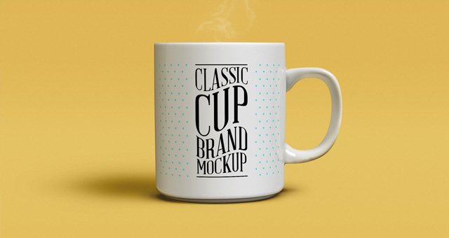 Classic Coffee Cup Mockup PSD