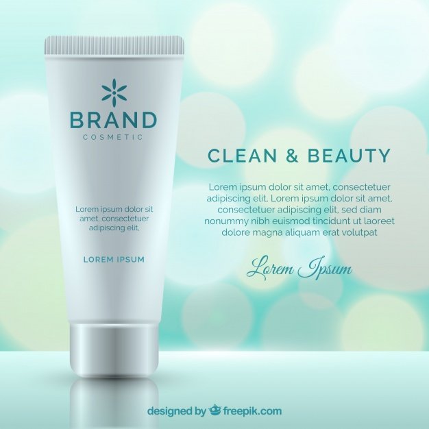 Clean And Beautiful Cream Packaging Vector Design
