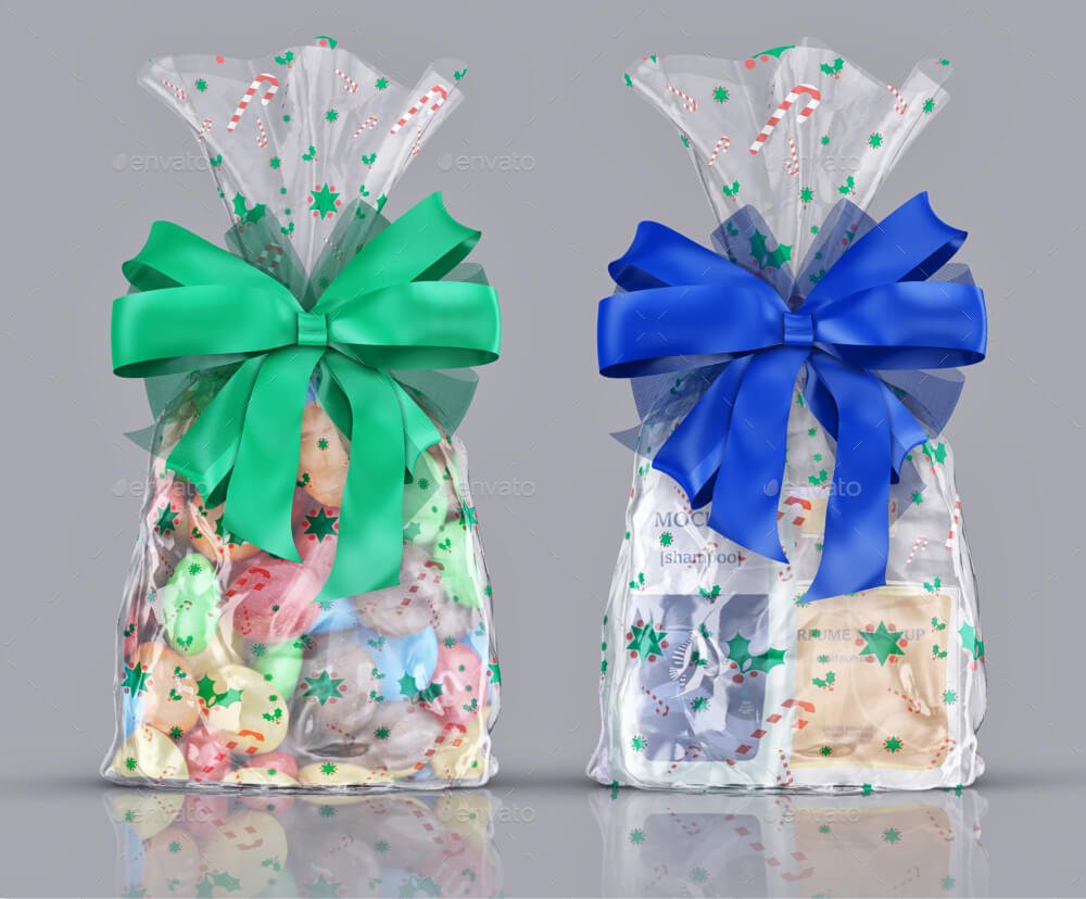 Clear Gift Bag Mockup