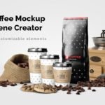 Coffee Scene 14 Customizable Elements Mockup