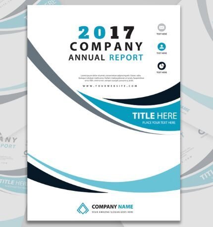 Company Report A4 Paper PSD Template