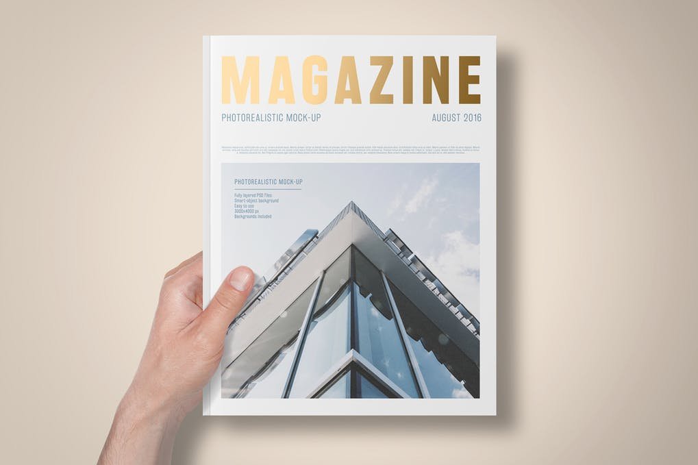 Corporate Scene Print Magazine Mockup