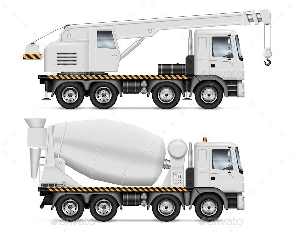 Crane and Mixer Trucks