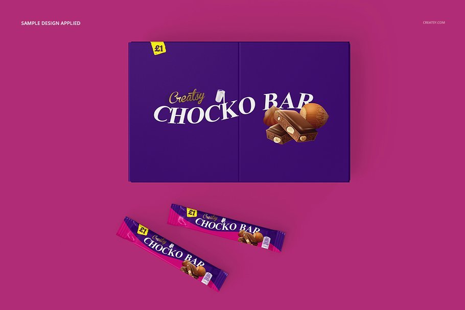 Creatsy Chocolate Box Mockup Set