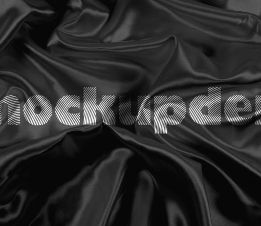 Free Crumpled Fabric Logo Mockup PSD Template