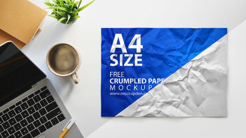 Crumpled Paper Mockup