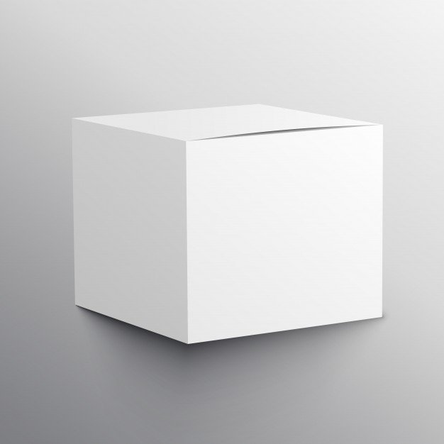 Cube Designed Carton Vector