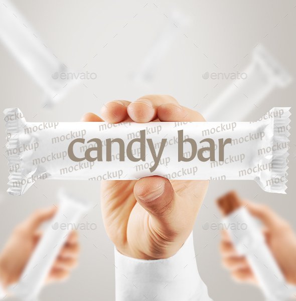 Customizable Candy Package Design Mockup: