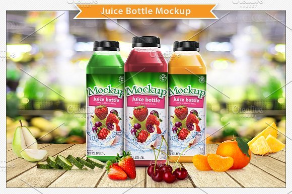 Customizable Juice Drink PSD