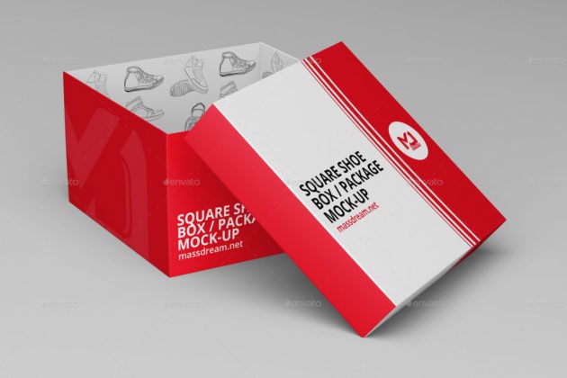 22+ Best Free Shoe Box Mockup Packaging Trending PSD