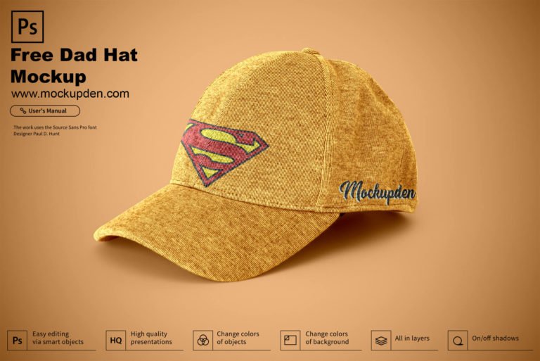 Free Dad Hat Mockup PSD Template