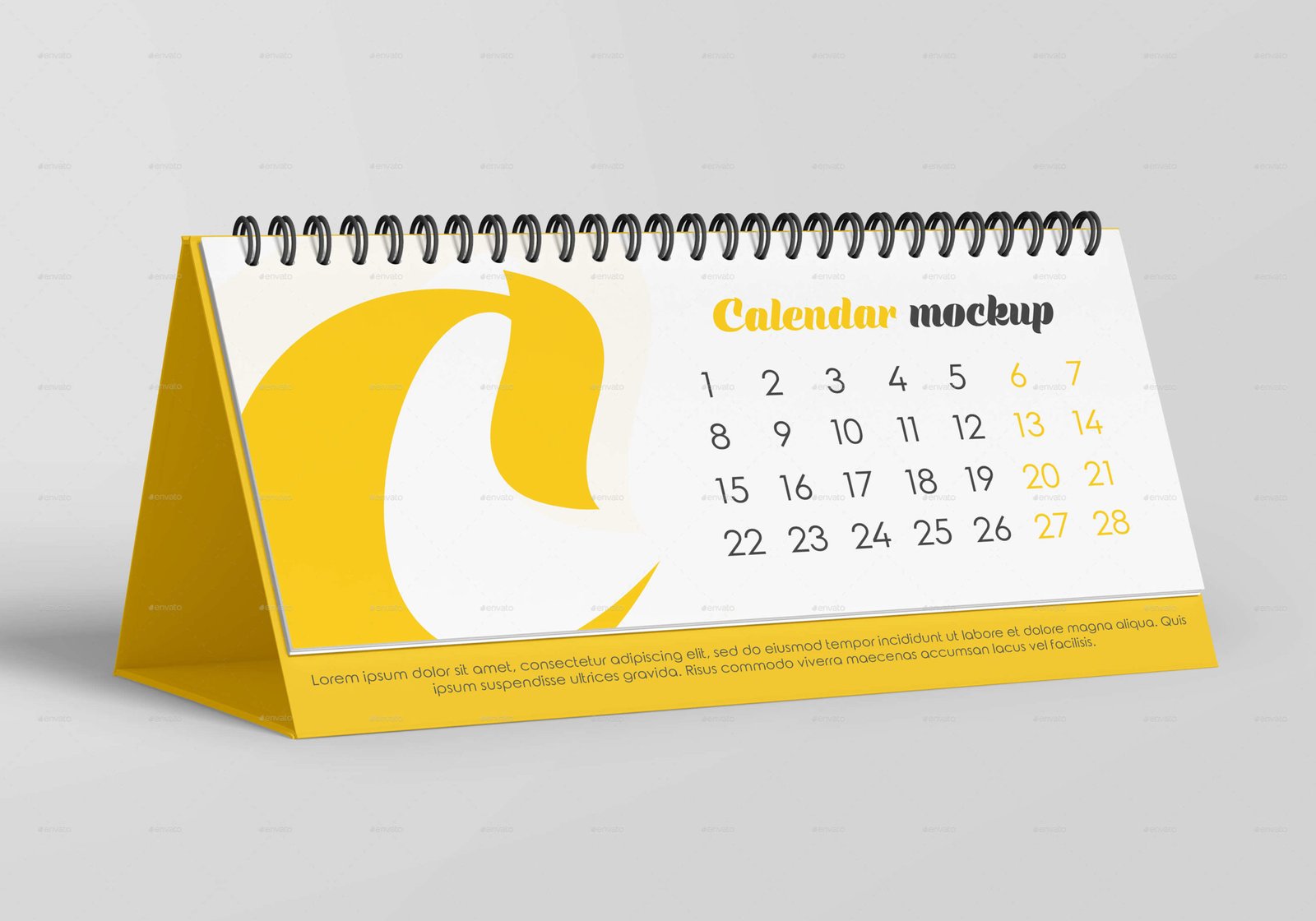 Desk Calendar v01 Mockup Set