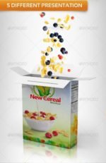 Download 22+ Best Free Cereal Box Mockup PSD Template for Packaging