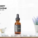 Free Dropper Bottle Mockup PSD Template
