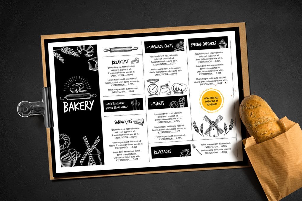 Download 30+ Free Bakery Mockup PSD & Vector Template for Branding