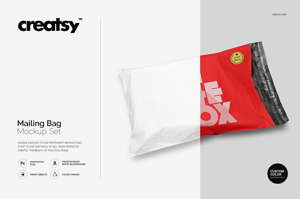 Editable Mailing Bag Mockup