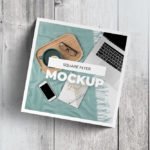 Elegant Square Flyer Mockup