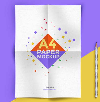 30+ Free A4 Paper Mockup PSD Templates Updated 2020