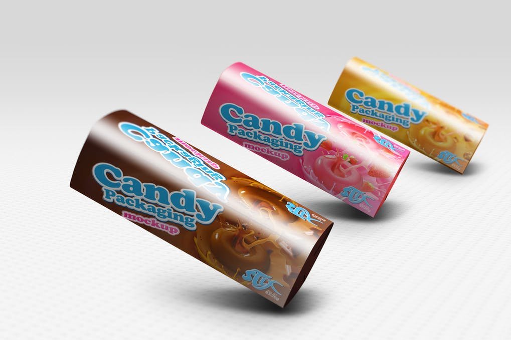 Finger Sized Candy Cover Mockup