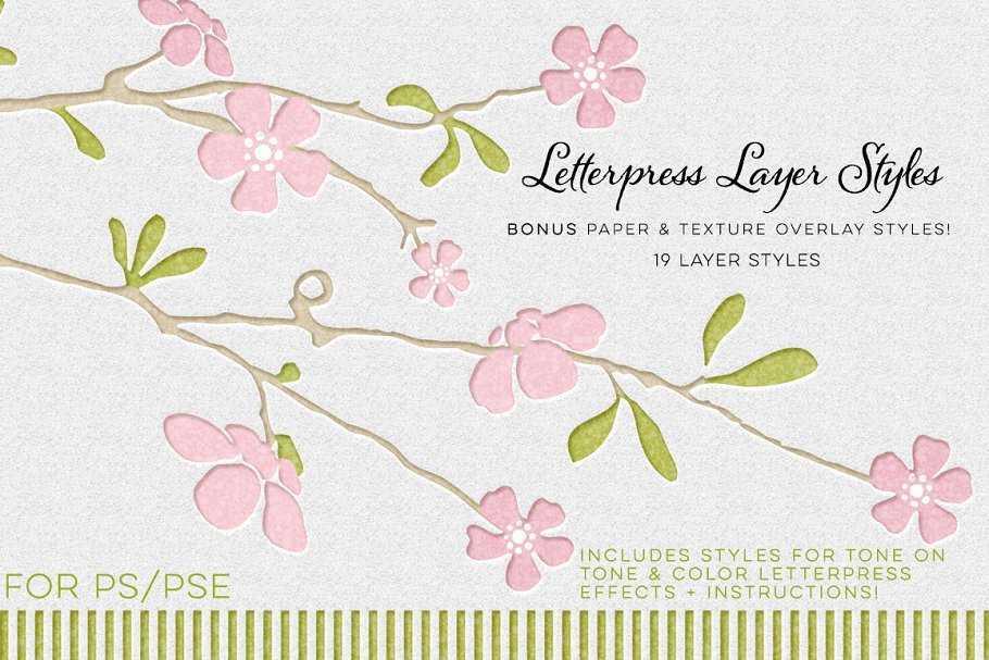 Floral Layer Theme Letterpress Business Card Mockup