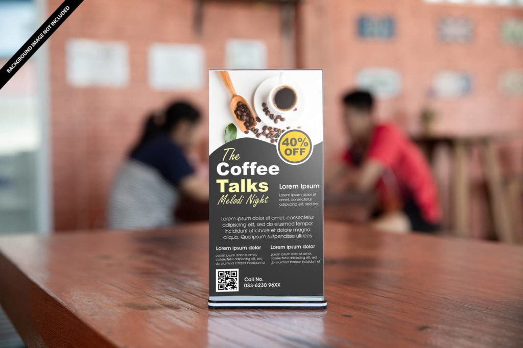 Download Free Cafe Menu Mockup Psd Template Mockup Den