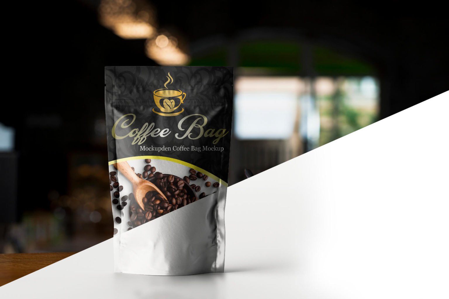 Download Free Coffee Bag Mockup PSD Template | Mockup Den