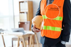 Free Construction Vest Mockup PSD Template | Mockupden